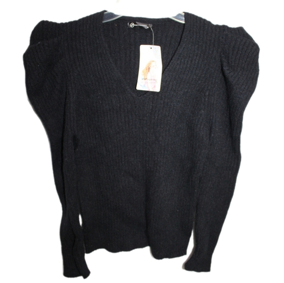 Women's Embellished Puff Sleeve Sweater - Picture 11 of 16